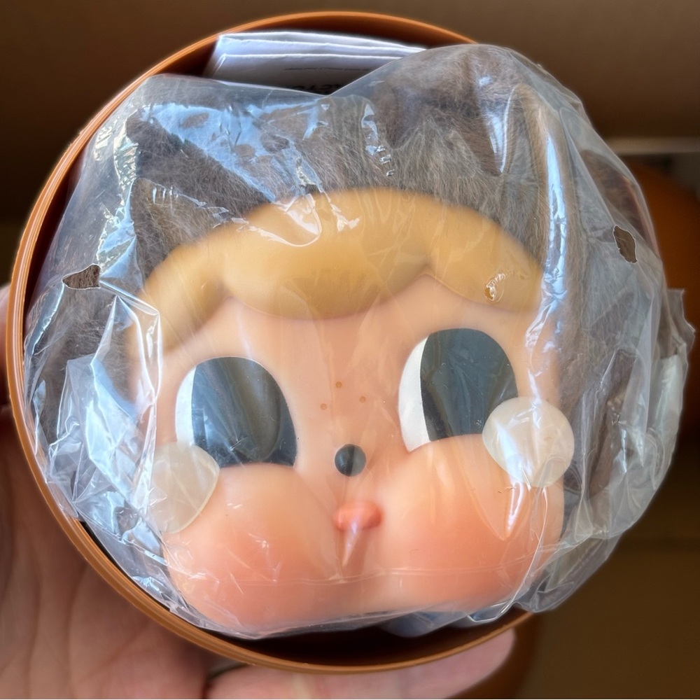 CRYBABY Crying Blob Vinyl Face Plush Pendant / Teddy Dark Brown